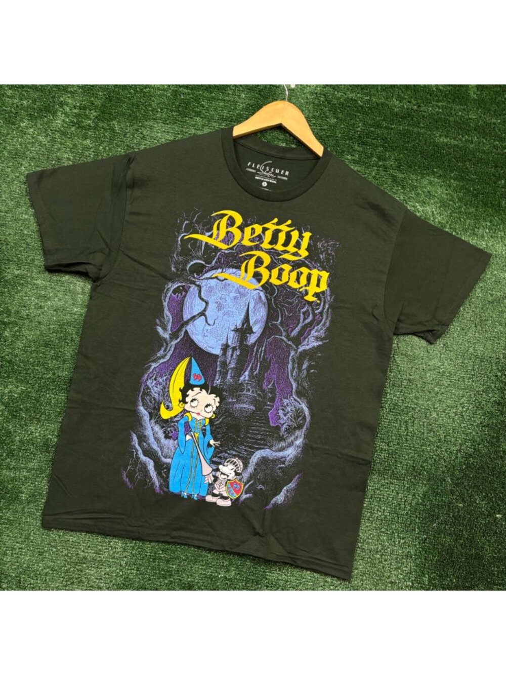 Princess Betty Boop & Knight Pudgy by Fleischer Studios T-Shirt Size Large - Picture 3 of 4